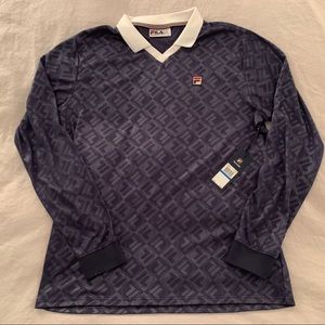FILA Carter Polo sz XL navy new with tags